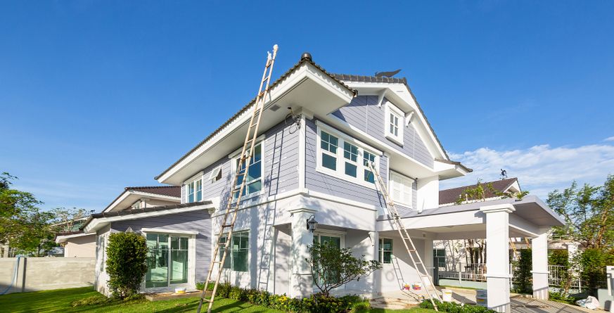 Ein modernes Holzhaus